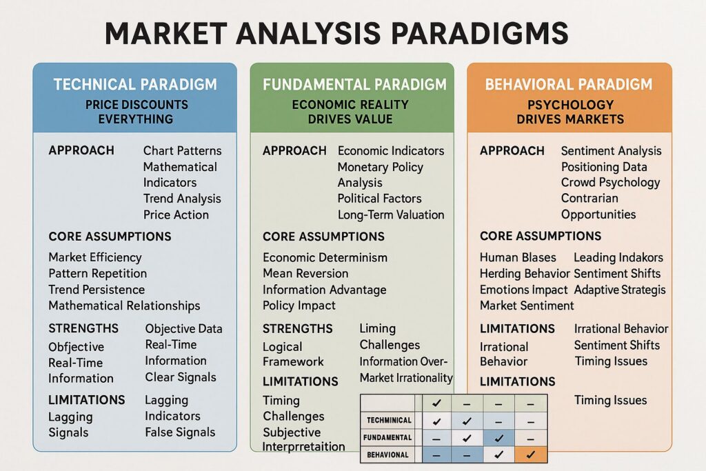 Market Analysis Paradigms Comparison