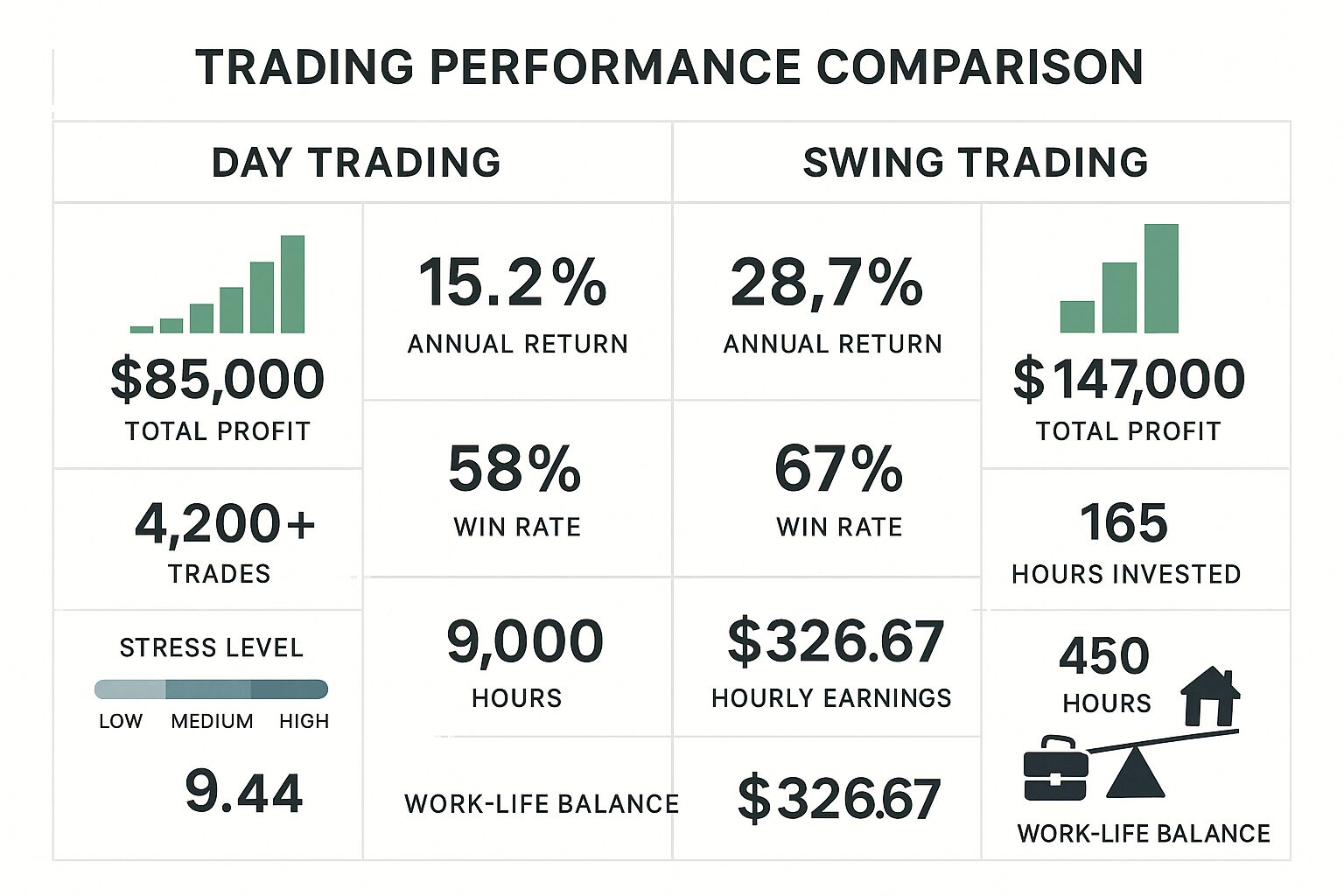 Day vs Swing Trading Performance