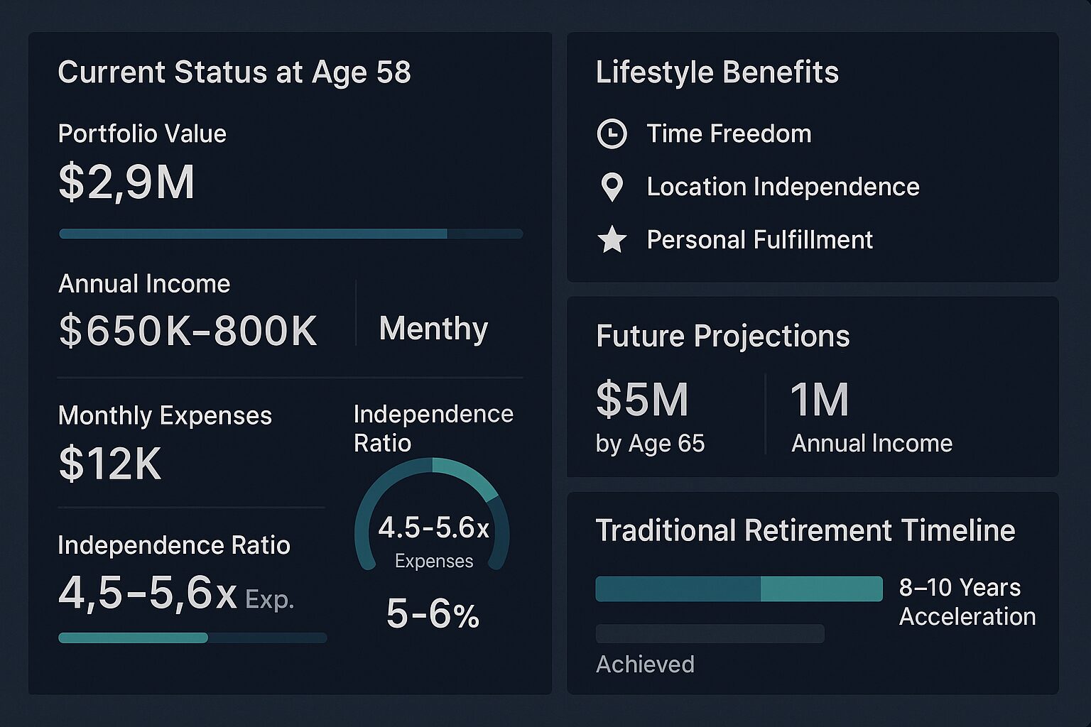 Financial Independence Dashboard
