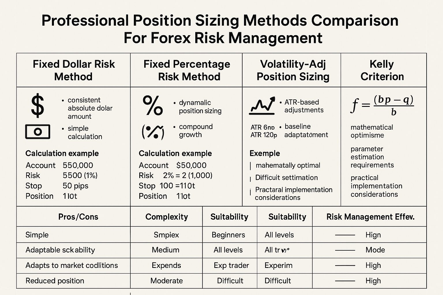 Position Sizing Methods Comparison
