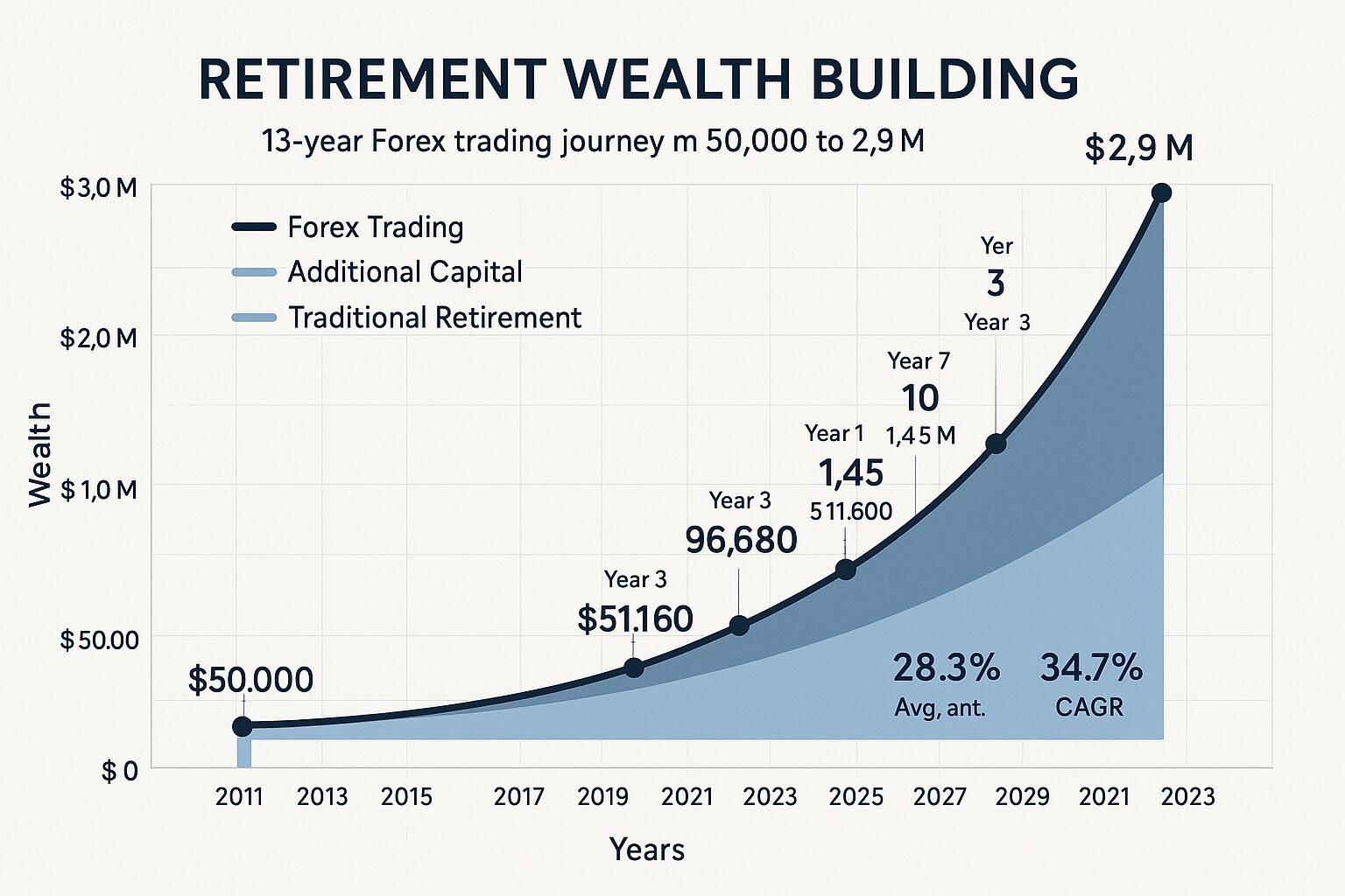 Retirement Wealth Growth Trajectory