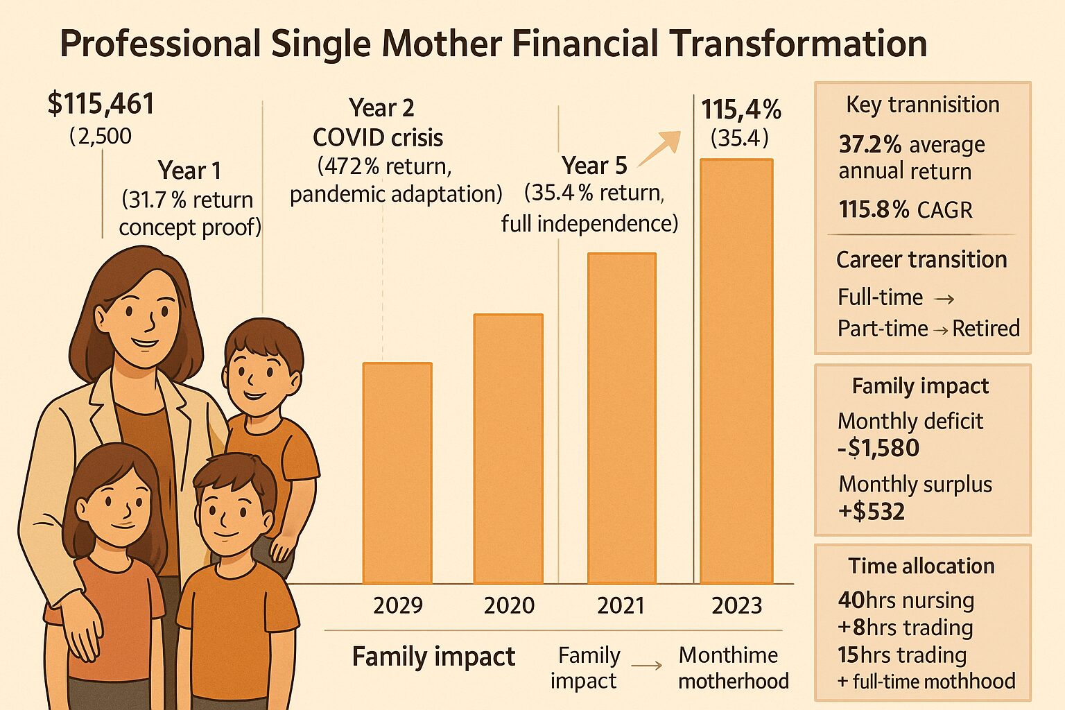 Professional Single Mother Financial Transformation