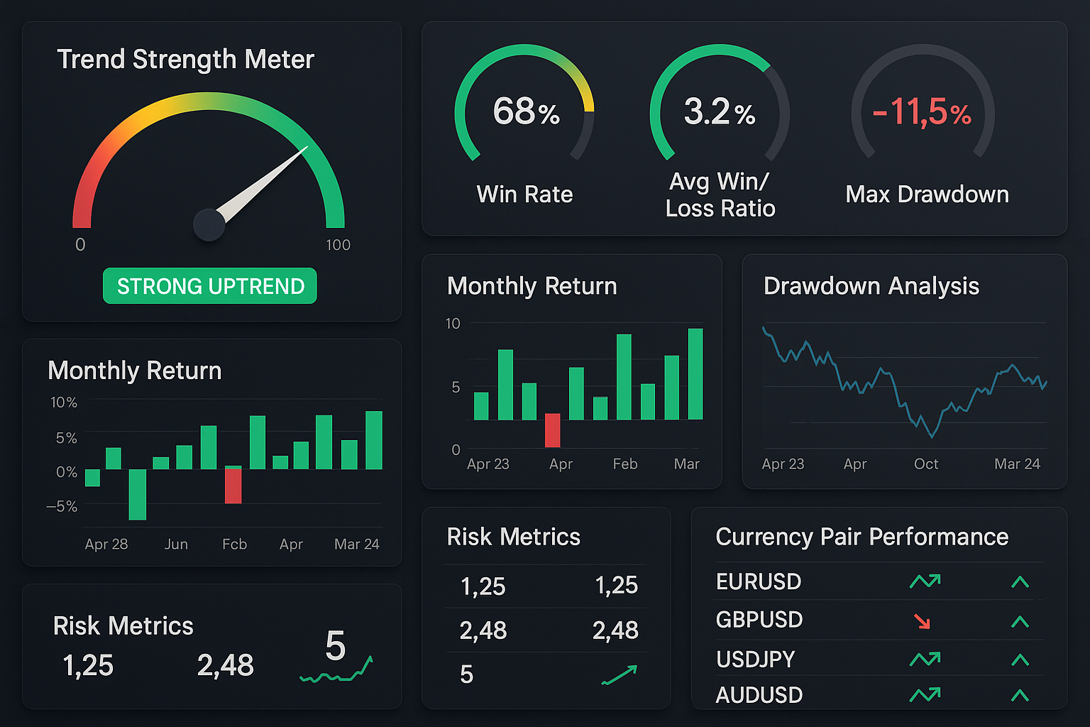 Trend Strength Analysis Dashboard