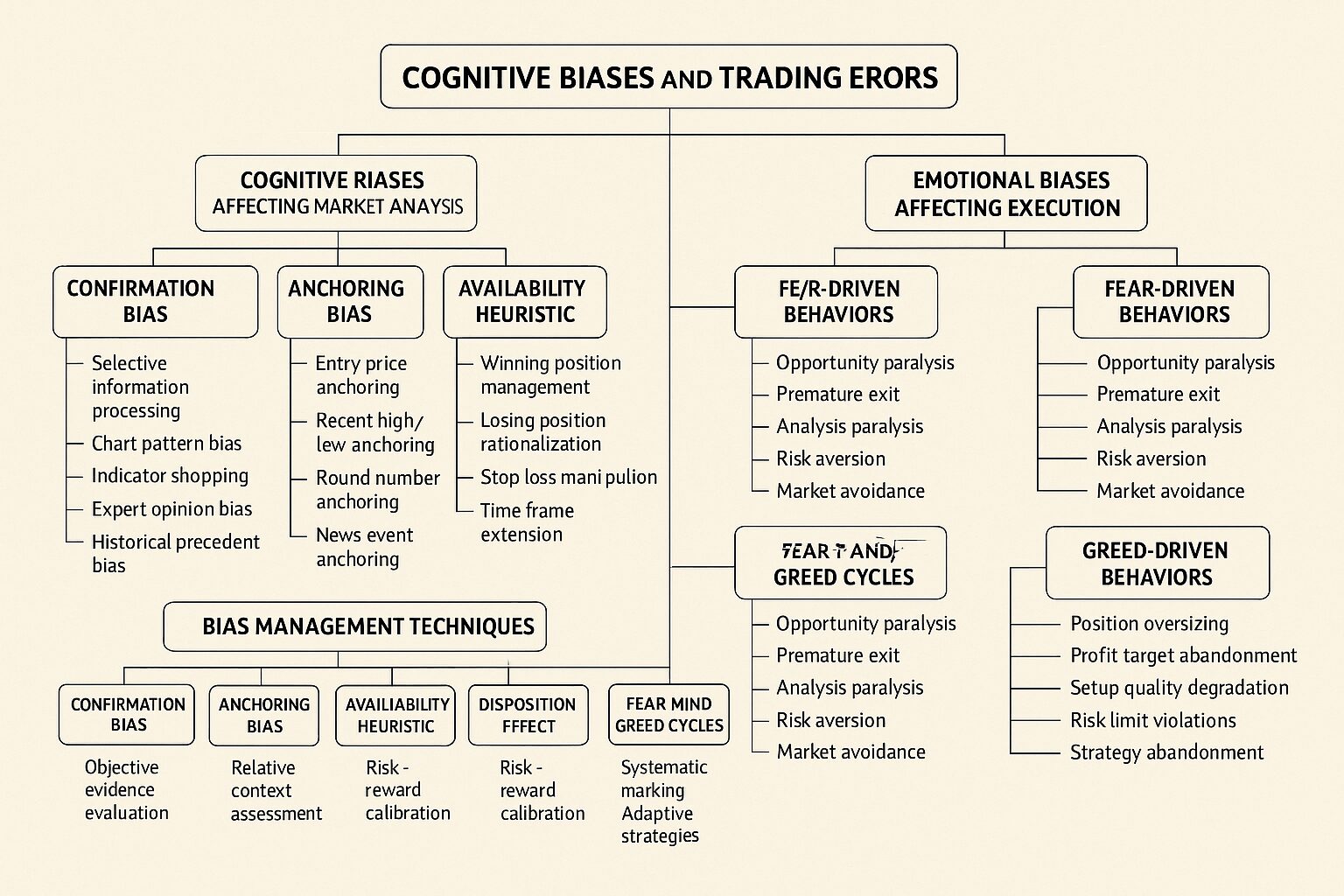 Cognitive Biases and Trading Errors