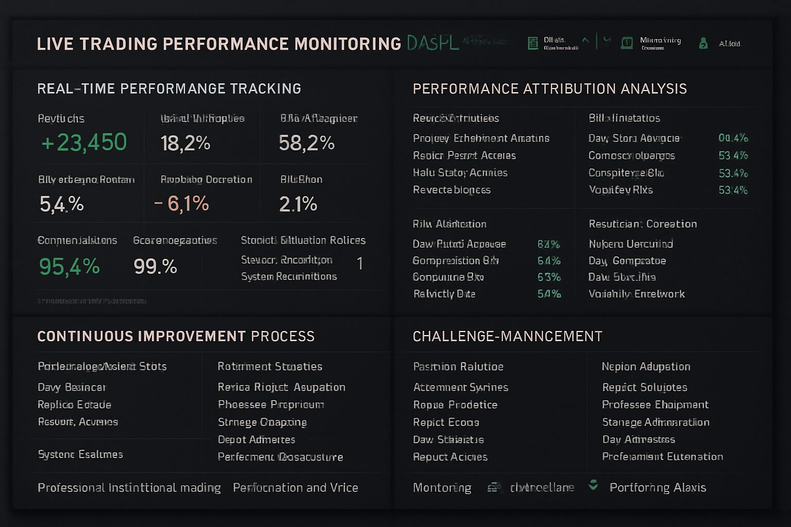 Live Trading Performance Dashboard