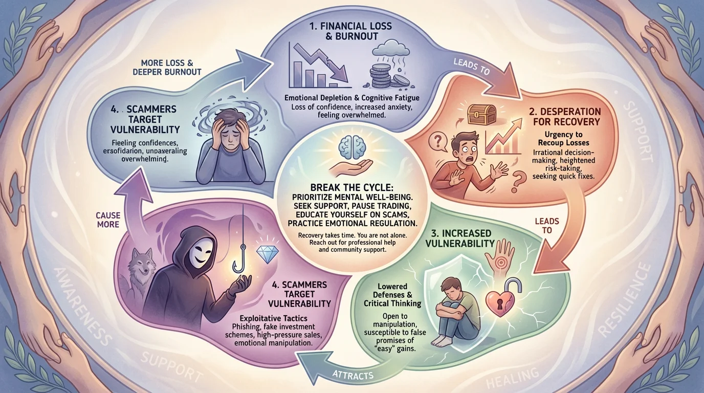 Why Scammers Target Emotionally Burned-Out Traders - Visual 1